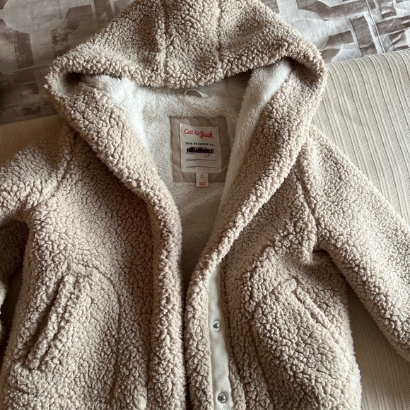 🎁 Cat & Jack Tan Sherpa Jacket - Picture 4 of 6